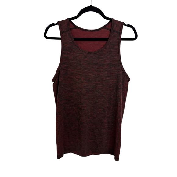 Lululemon Top Mens Small Metal Vent Tech Tank Oxblood Black Training Gym Workout - Picture 1 of 4